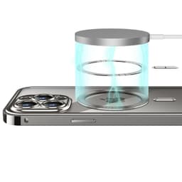 image-iPhone 15 Pro MagSafe Metal Phone Case - Black Buckle Magnetic Snap