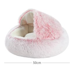 image-Crystal Velvet Cat Nest 65x65cm - Green Plush