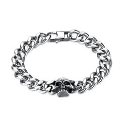image-OPK Titanium Steel Cuban Chain Bracelet - Skull Design