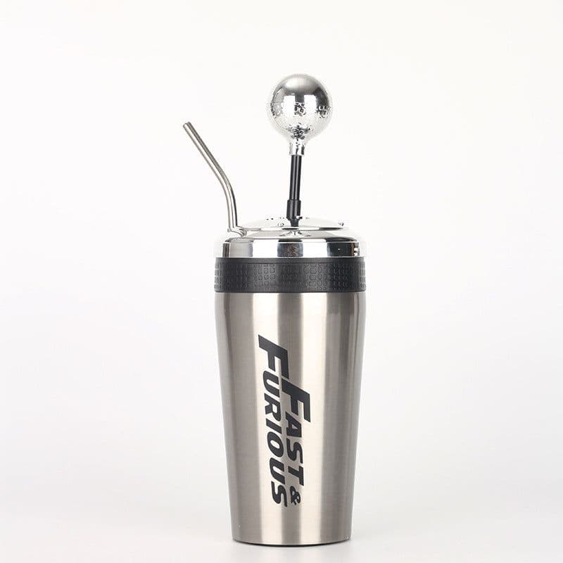 image-Factory direct supply 304 stainless steel thermos cup speed and passion gear cup vacuum double-layer large-capacity car cup