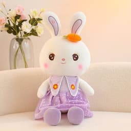 image-Cute Rabbit Plush Toy - 110cm Soft Pillow Doll