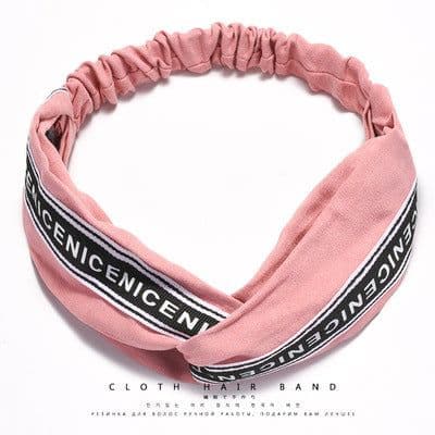 image-Korean spring and summer cross elastic headband chiffon silk headband ladies headband hair accessories sports face wash headwear wholesale