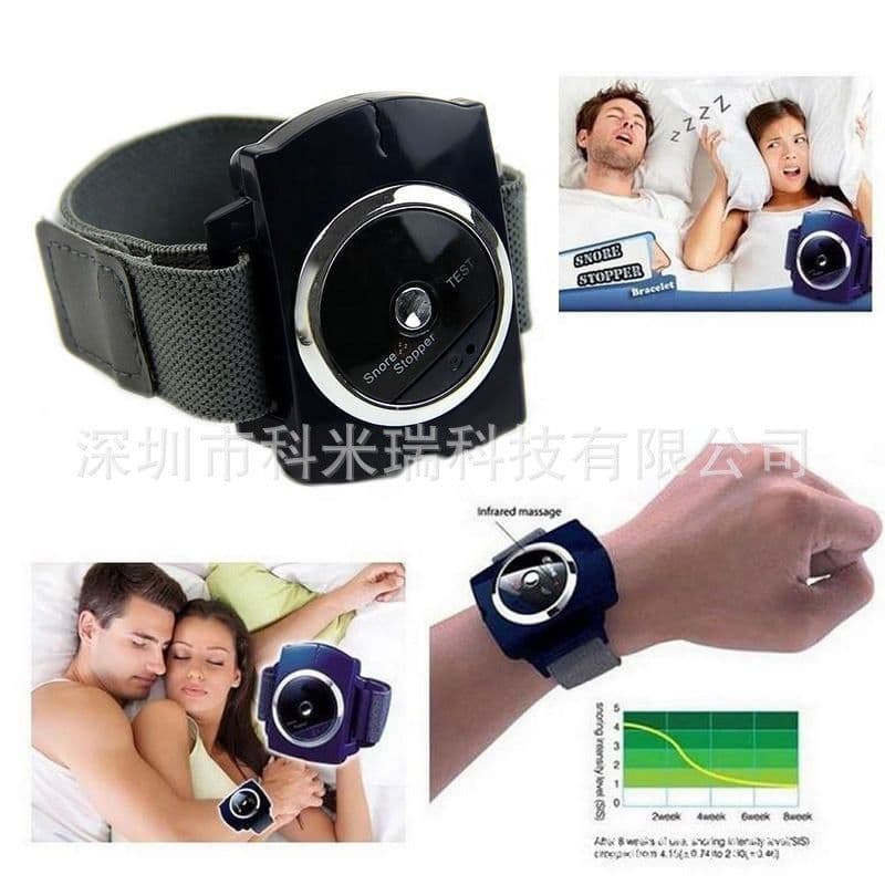 image-Wrist Snoring Stopper - Infrared Anti-Snoring Device