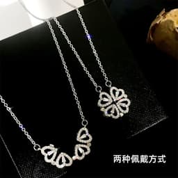 image-Titanium Steel Diamond Necklace - Women's Clavicle Chain