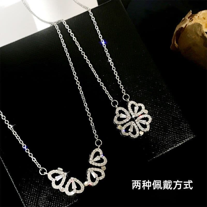 image-Titanium Steel Diamond Necklace - Women's Clavicle Chain