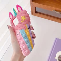 image-Apple Silicone Case XS Max/iPhone 11 Pro - Unicorn Rodent Design