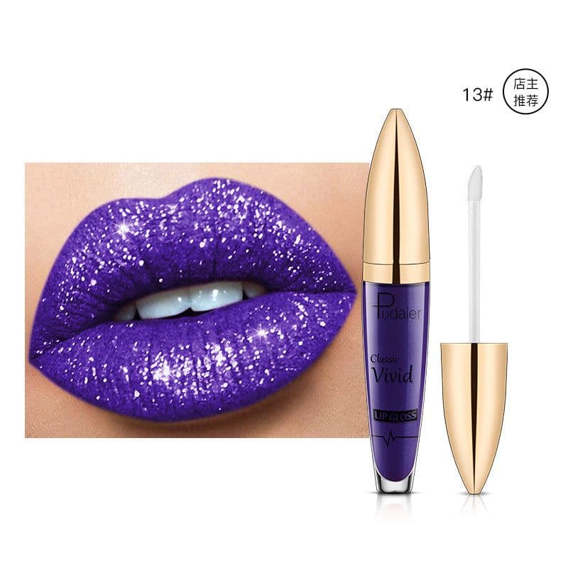 image-Pudaier Pearlescent Lip Gloss - Matte Waterproof 19#