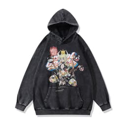 image-Cotton Fleece Hoodie - Kangaroo Pocket Loose Fit XXL