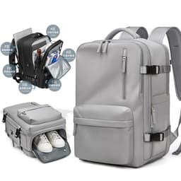 image-School bag boys backpack female college high school student backpack large capacity Korean version simple travel backpack