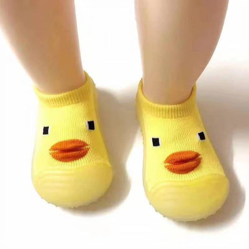 image-Baby Walker Sock Shoes - Ducks Beige 25