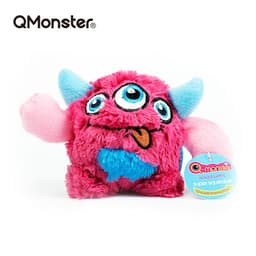 image-Qmonster dog toy beautiful plush Q Baolong egg sound thorn ball bite wear cute plush puppy pet ball