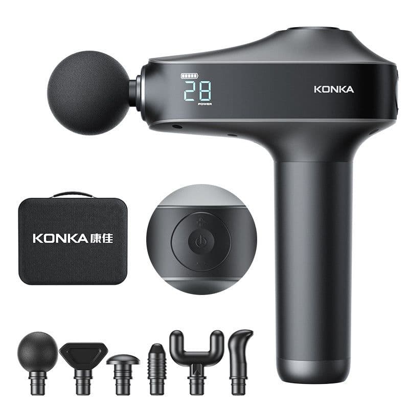 image-Electric Massage Gun - 2500mAh 30 Gears 6 Heads