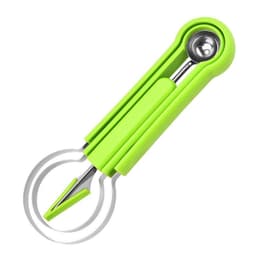 image-Three In One Stainless Steel Fruit Digger Set, 3-Piece Carving Spoon And Scoop
