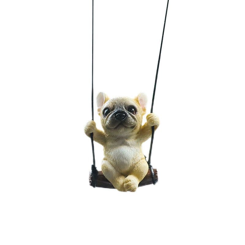 image-KAKAXIN Cartoon Puppy Car Pendant - Resin Ornament