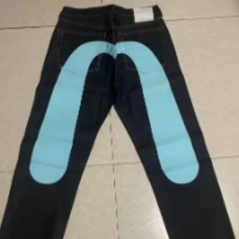 image-European and American hip-hop American style first year classic niche ins print men and women loose trendy trousers cool jeans