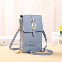 image-Lonnie Mobile Phone Bag H018 - Dark Pink PU Leather