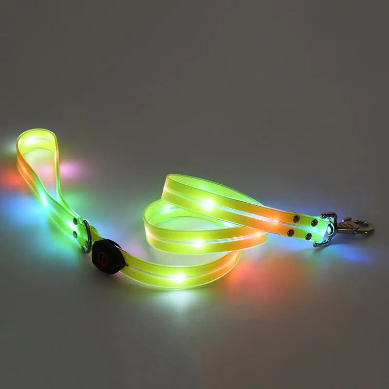 image-LED Pet Collar USB Charging - Nylon Black