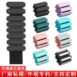 image-skedas Weight-Bearing Bracelet Silicone Gray 4lb Pair