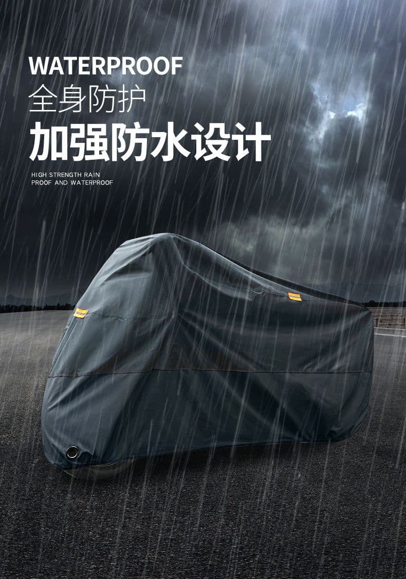 image-Electric Motorcycle Rain Cover Dustproof Silver 210D - Wholesale
