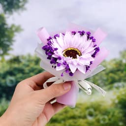 image-Aromatherapy Clip Bouquet - Beige Hydrangea Car Fragrance Decor
