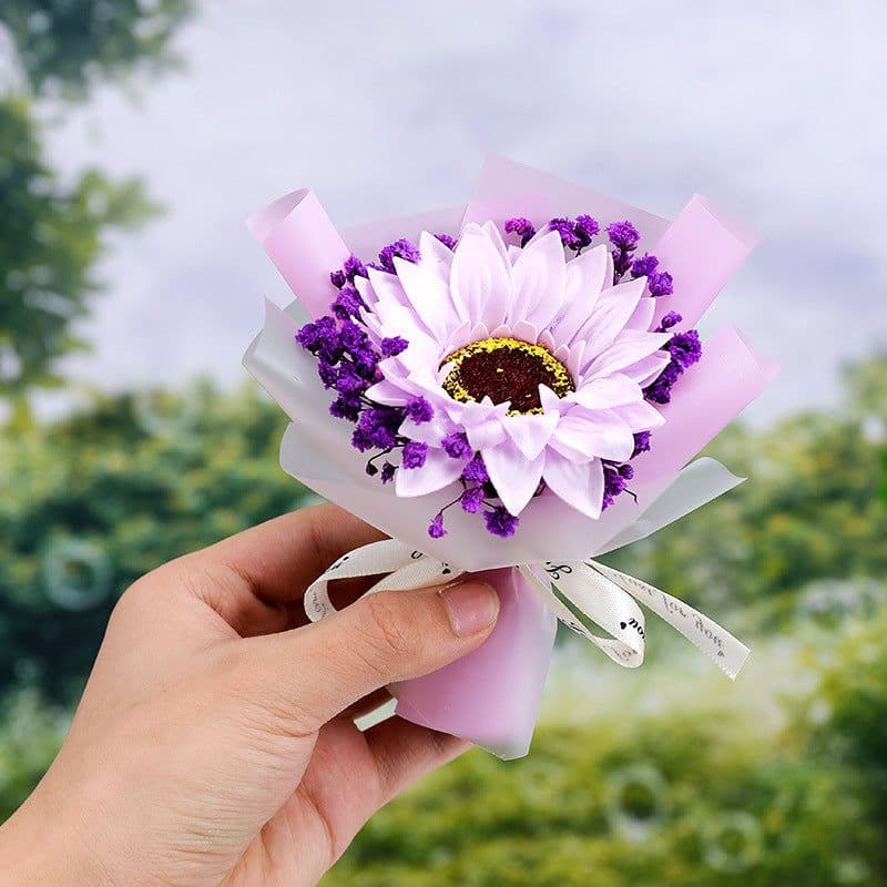 image-Aromatherapy Clip Bouquet - Beige Hydrangea Car Fragrance Decor