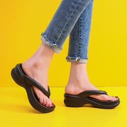 image-EVA Flip Flops Women - Pink Herringbone Round Toe