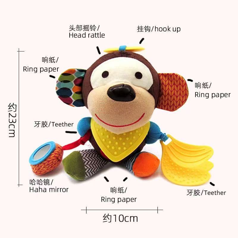 image-Children's Plush Animal Toys - Elephant 18cm