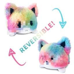 image-Cross-border foreign trade reversible cat doll plush toy double-sided octopus cute animal style reverse Yoda doll generation