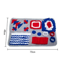 image-Pet Sniffing Mat Dog Cat Plush - Green Gray