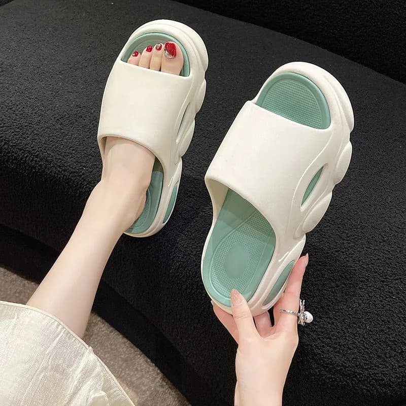 image-High-heeled couple sandals and slippers for women summer outdoor casual sports fashion internet celebrity comfortable soft bottom thick bottom beach