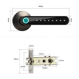 image-WAFU WF-016T Fingerprint Smart Door Lock Silver
