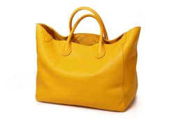 image-European & American Tote Bag, Large Genuine Leather, Khaki, Extra Large Capacity