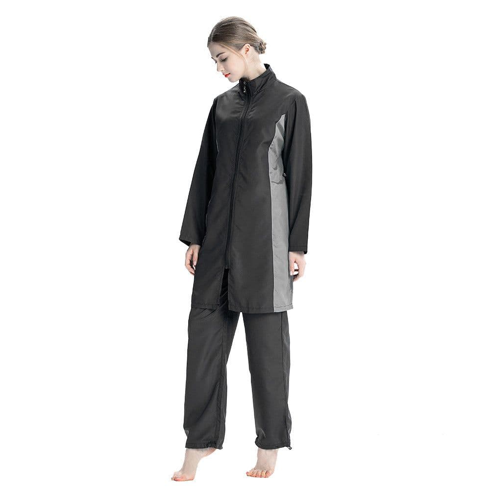 image-Muslim 3-Piece Modest Swimsuit - Polyester Sportswear