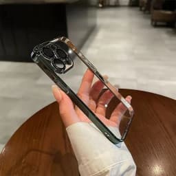 image-iPhone 12 PC Case - Transparent Plating Lens Film