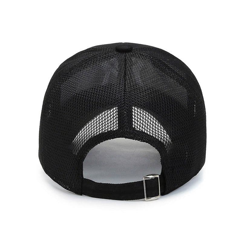 image-Men's Mesh Baseball Cap - Beige Breathable Summer Sun Hat