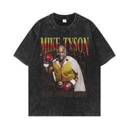 image-Men's Oversized T-Shirt - Retro Washed Cotton Crew Neck