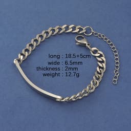 image-RUMNVNTY Stainless Steel Couple Bracelet