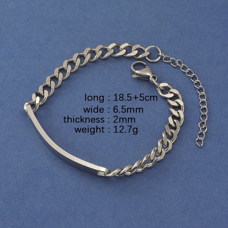 image-RUMNVNTY Stainless Steel Couple Bracelet