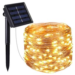 image-Xincheng Solar String Lights Purple Remote Control