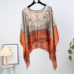 image-Silk Scarf Shawl - Women's Summer Sunscreen Large