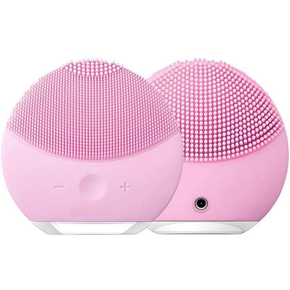 image-Electric Facial Cleanser Massager - Yellow Ultrasonic