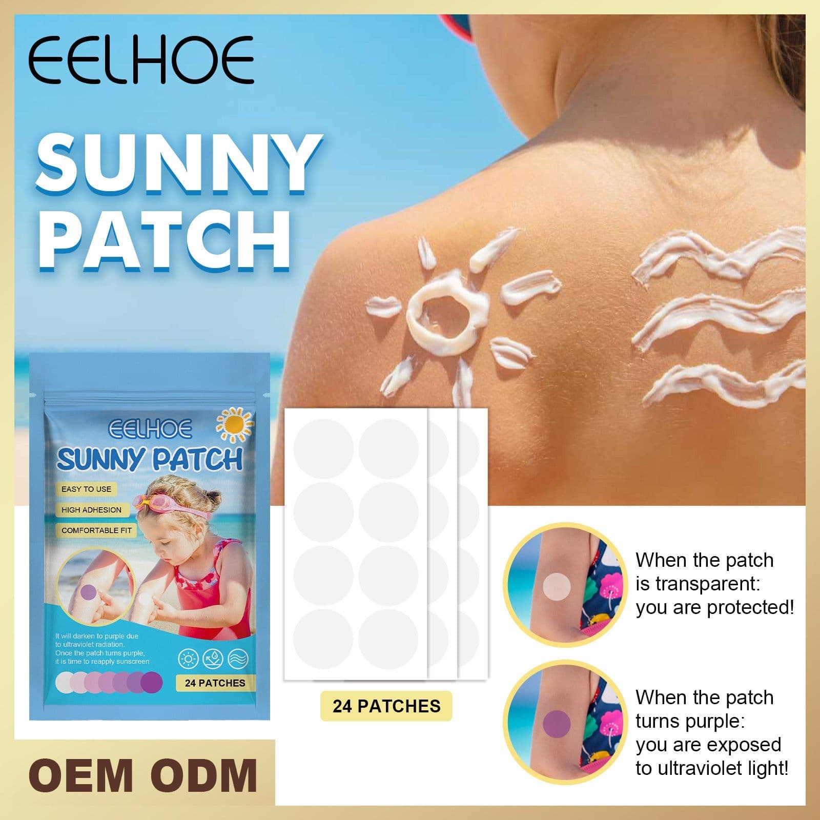 image-EELHOE Kids Adult UV Patch Outdoor Sun Patch Skin Comfort Fit Protective Patch
