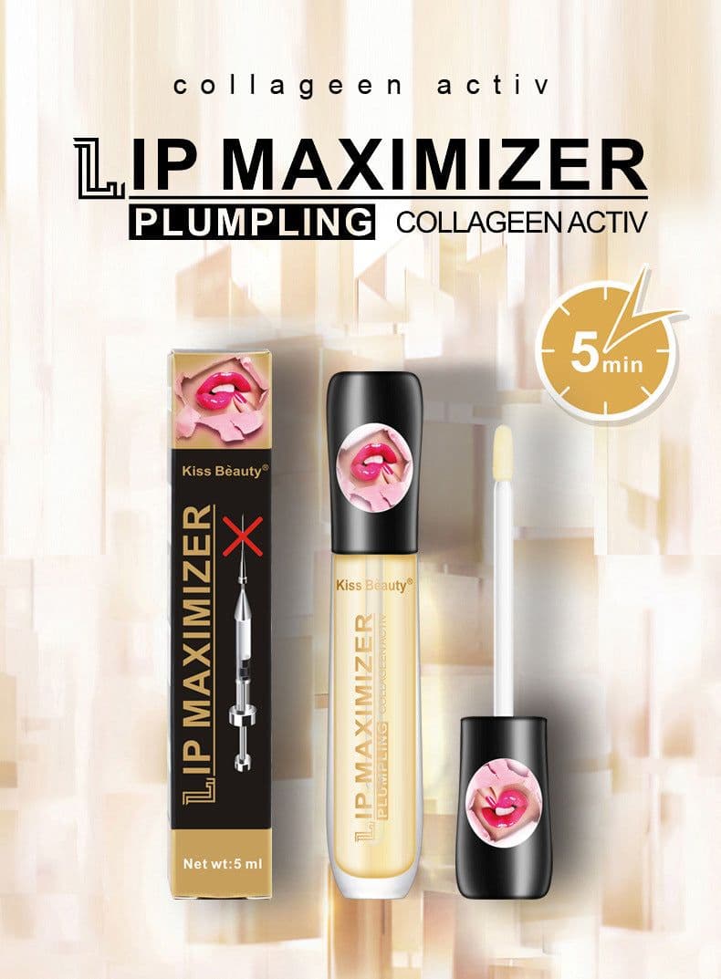 image-Kiss Beauty Lip Plumping Oil - Enhances Elasticity, Dilute Lip Lines