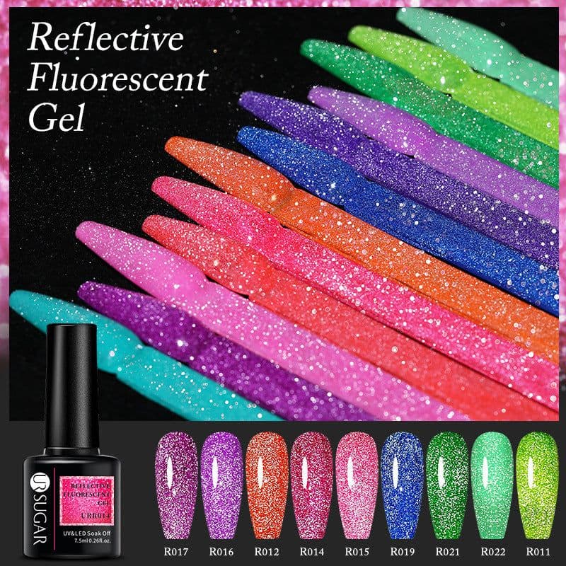 image-Fluorescent Reflective Manicure Gel - UR 2022 Phototherapy Jelly 7.5ml