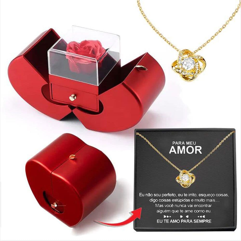 image-Four-Leaf Clover Necklace Gold Plated Clavicle Chain