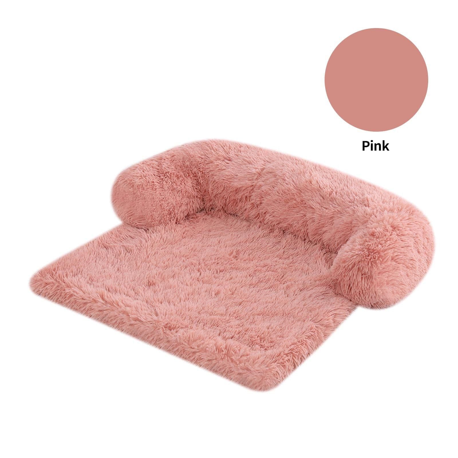 image-Washable Sofa Cushion - Pink XL Pet Dog Kennel Cushion