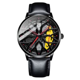 image-SVJ Men's Quartz Watch - 3D Hollow Forged Wheel Design