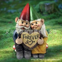 image-Cross-border foreign trade models dwarf resin ornaments home garden ornaments couples lovers love crafts decoration