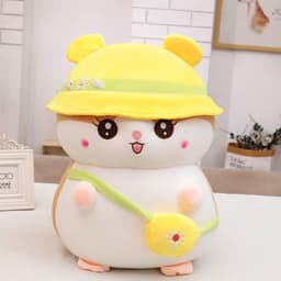image-Moren Story Pink Hamster Plush Toy - Soft Doll Gift for Kids