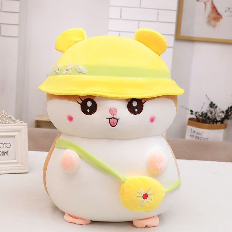 image-Moren Story Pink Hamster Plush Toy - Soft Doll Gift for Kids